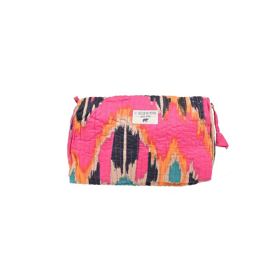 Damen HOLZRICHTER | Ikat Small Necessaire Pink